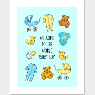 Welcome to the world baby boy Posters and Art